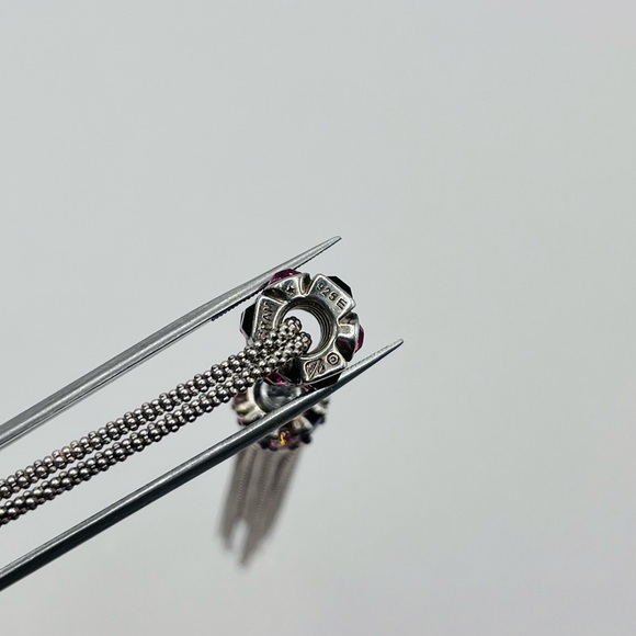 Swarovski Cham Crystal Necklace 925 Sterling Silver - Picture 3 of 6